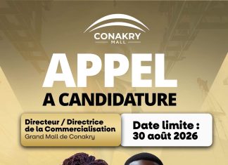 Kakandé Immo recrute un (e) Directeur/Directrice de la Commercialisation pour le Grand Mall de Conakry