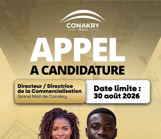 Kakandé Immo recrute un (e) Directeur/Directrice de la Commercialisation pour le Grand Mall de Conakry